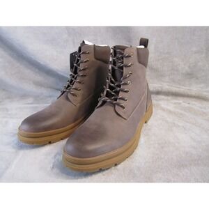 St Johns Bay SJB Falcon Mens Brown Lace Up Boots Memory Foam Dry Cool Size 13 M